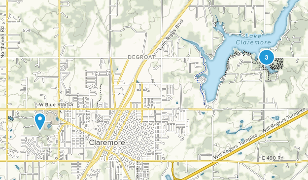 Claremore, Oklahoma Map