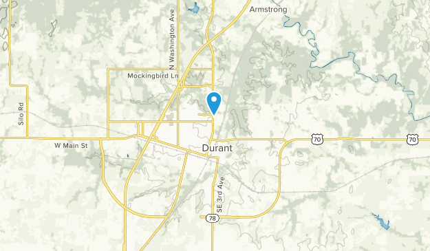 Durant, Oklahoma Map
