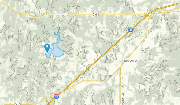 Kellyville, Oklahoma Map
