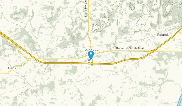 Muldrow, Oklahoma Map