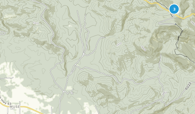 Muse, Oklahoma Map