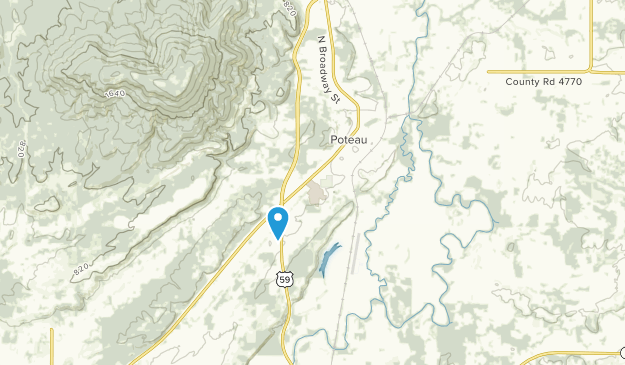 Poteau, Oklahoma Map