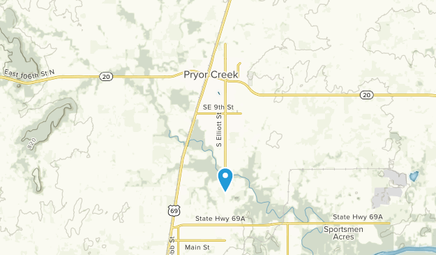 Pryor, Oklahoma Map