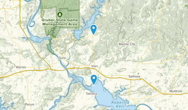 Vian, Oklahoma Map