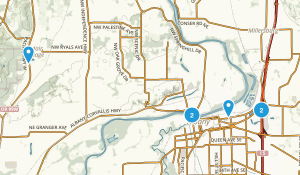 Albany, Oregon Map