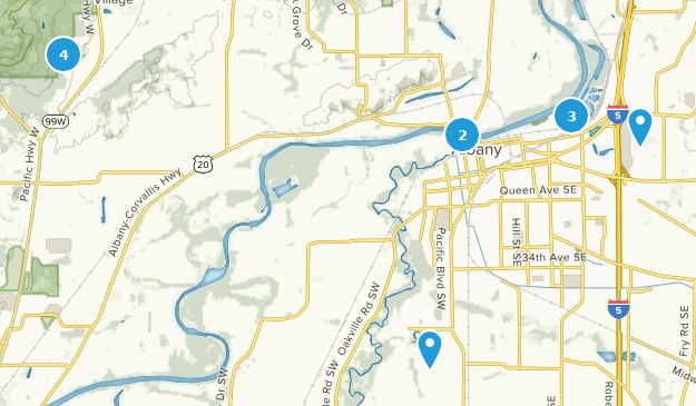 Albany, Oregon Map