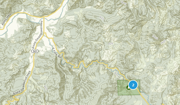 Alsea, Oregon Map