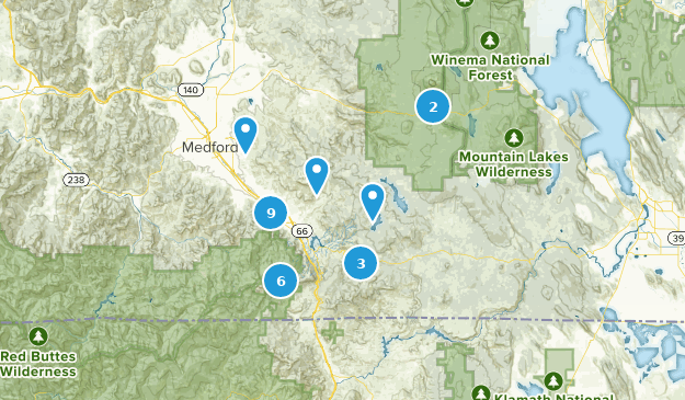 Ashland, Oregon Map