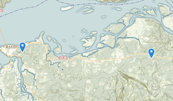 Astoria, Oregon Map