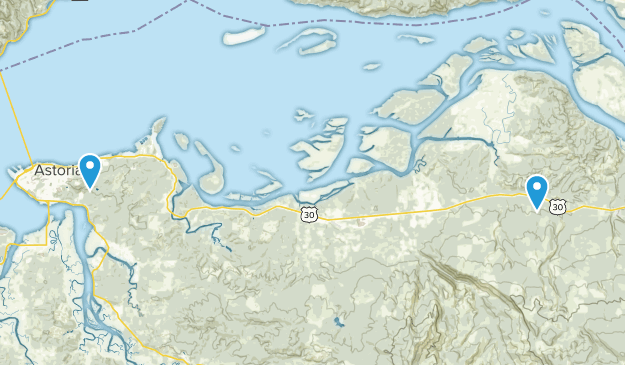 Astoria, Oregon Map
