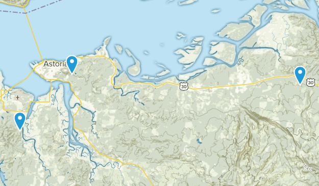 Astoria, Oregon Map