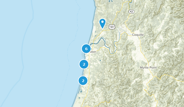 Bandon, Oregon Map