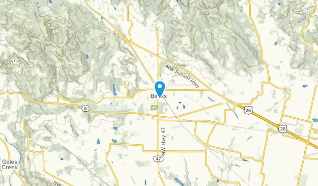 Banks, Oregon Map