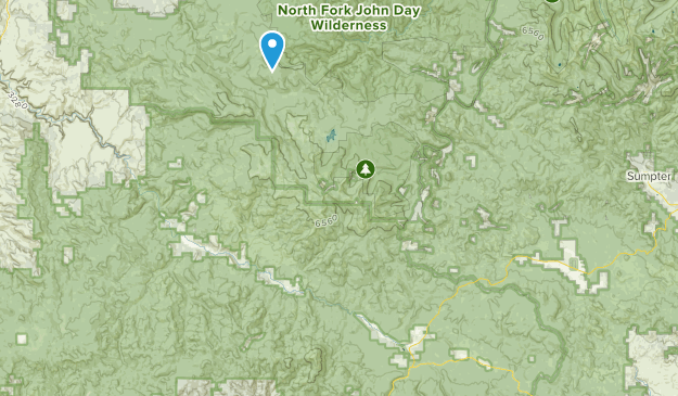 Bates, Oregon Map