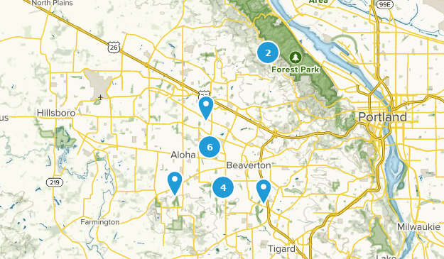 Beaverton, Oregon Map