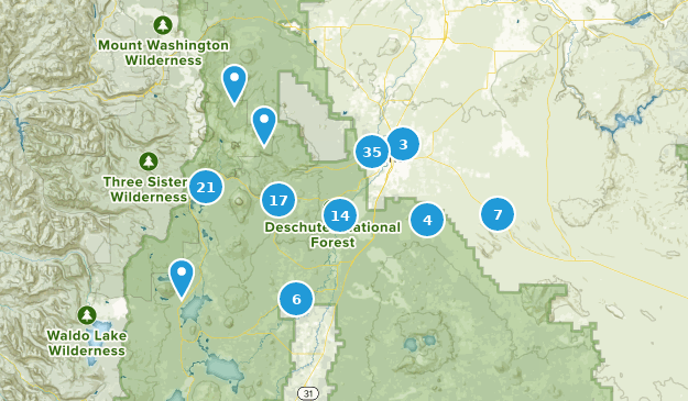 Bend, Oregon Map