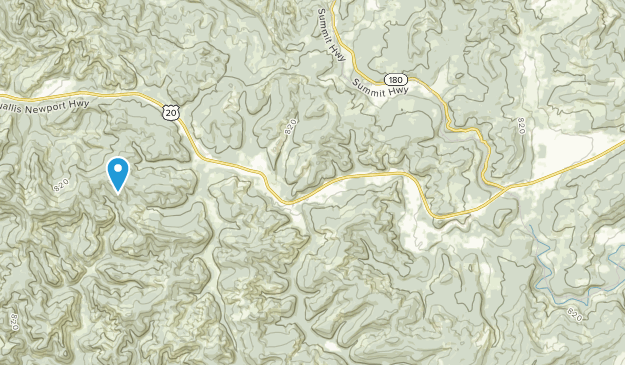 Blodgett, Oregon Map