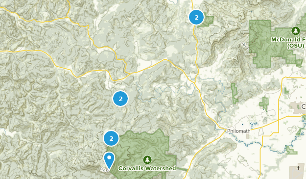 Blodgett, Oregon Map