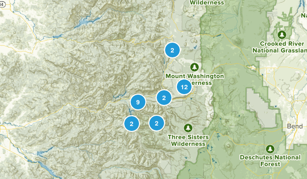 Blue River, Oregon Map
