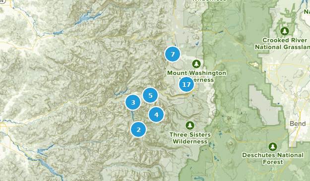 Blue River, Oregon Map