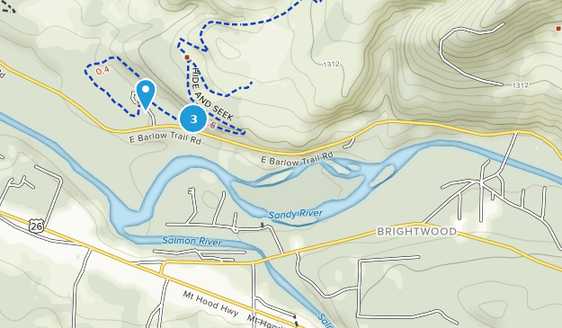 Brightwood, Oregon Map