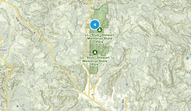 Buxton, Oregon Map