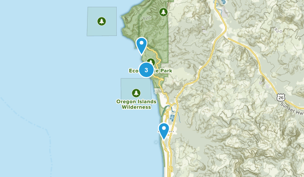 Cannon Beach, Oregon Map