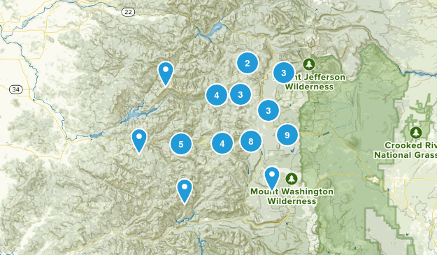 Cascadia, Oregon Map