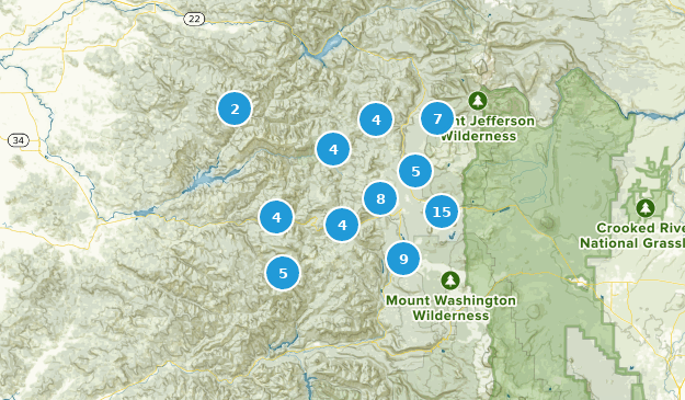 Cascadia, Oregon Map