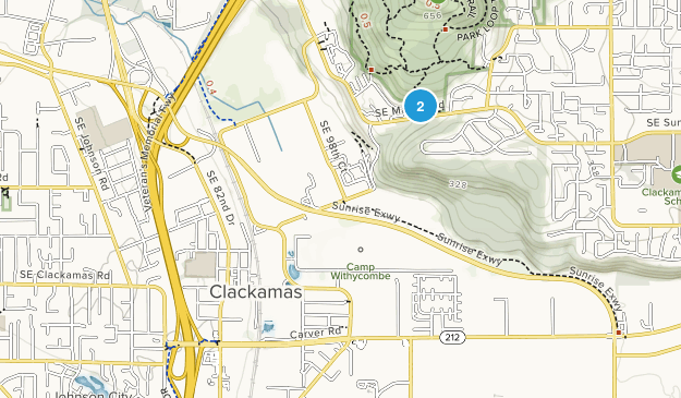 Clackamas, Oregon Map