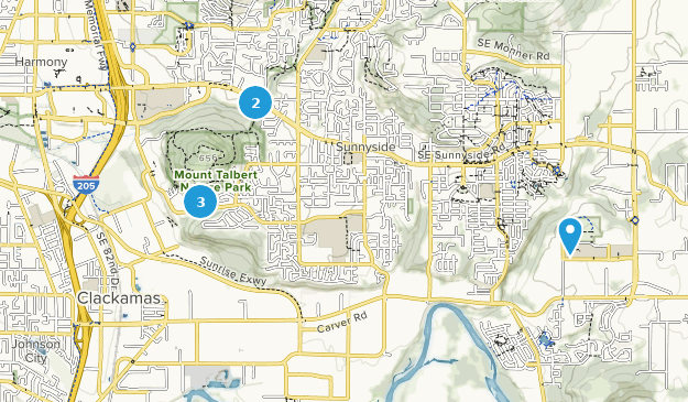 Clackamas, Oregon Map