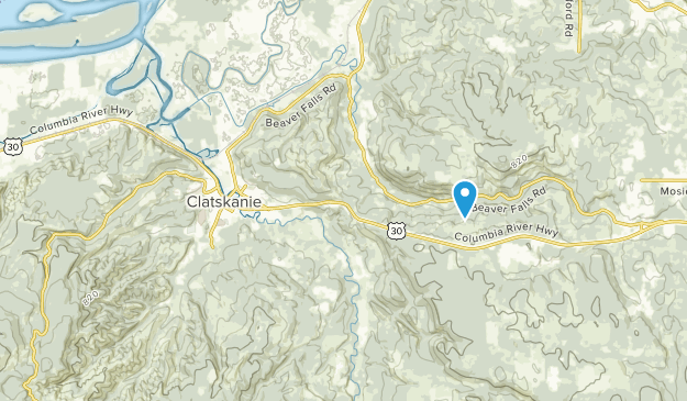 Clatskanie, Oregon Map