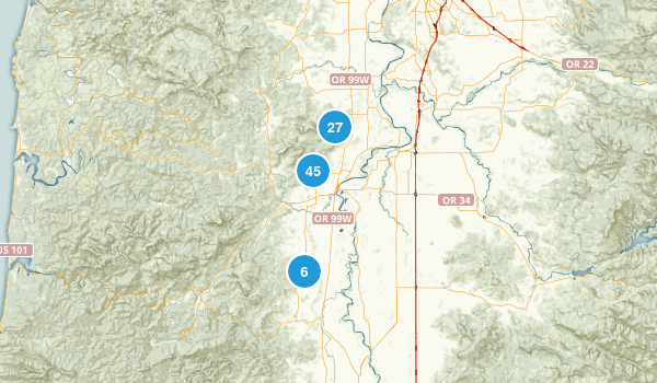 Corvallis, Oregon Map