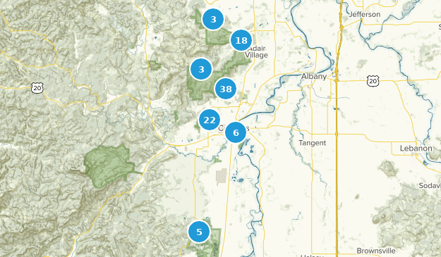 Corvallis, Oregon Map