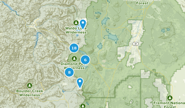 Crescent, Oregon Map