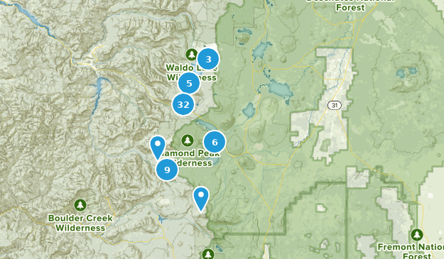 Crescent, Oregon Map