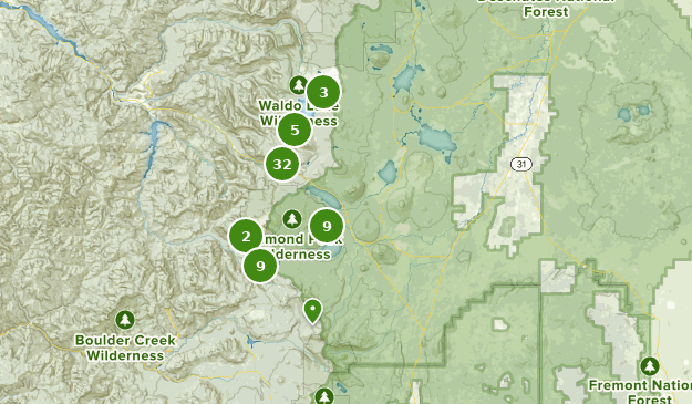 Crescent, Oregon Map
