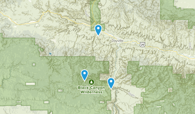 Dayville, Oregon Map
