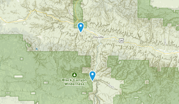 Dayville, Oregon Map