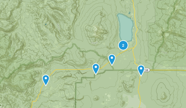 Diamond Lake, Oregon Map