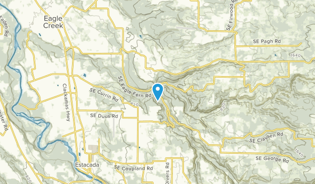 Eagle Creek, Oregon Map