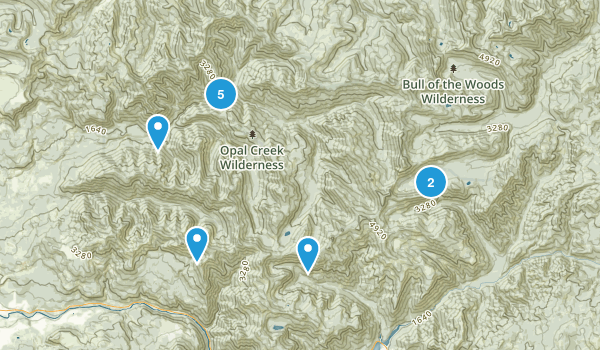 Elkhorn, Oregon Map