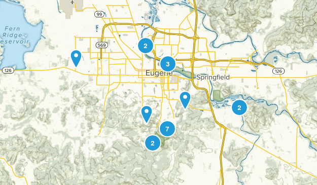 Eugene, Oregon Map