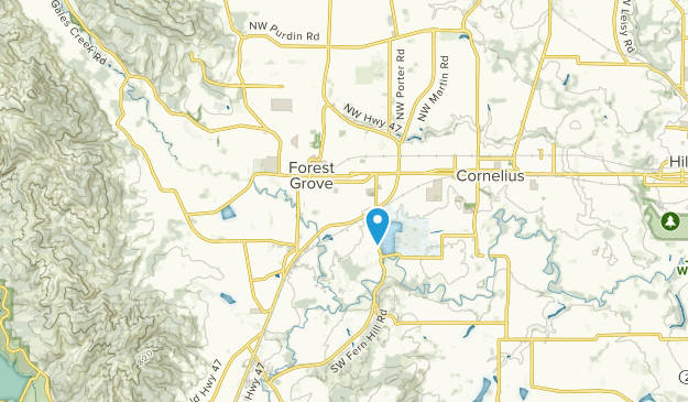 Forest Grove, Oregon Map
