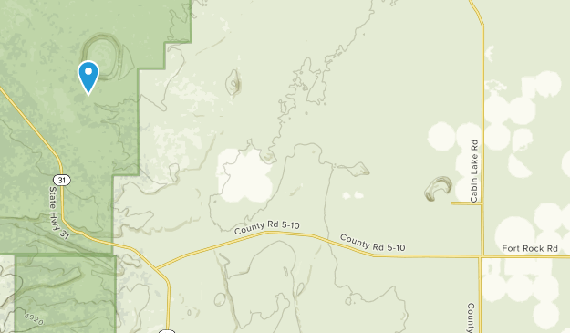 Fort Rock, Oregon Map