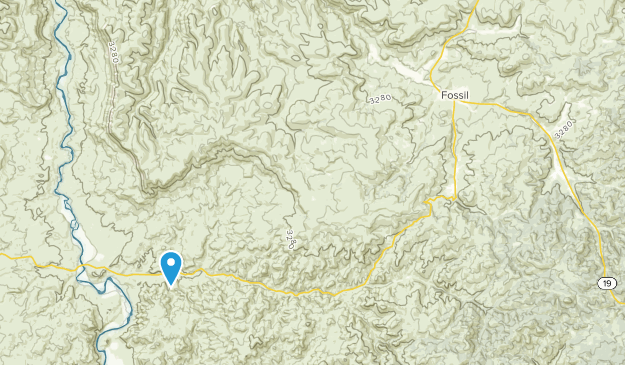 Fossil, Oregon Map