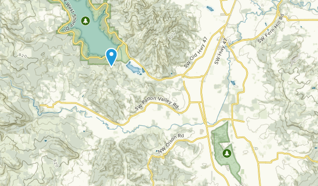 Gaston, Oregon Map