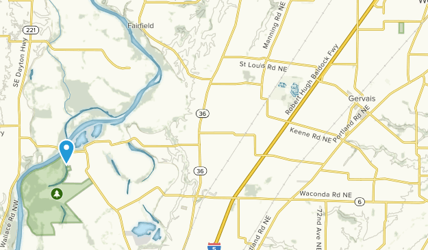 Gervais, Oregon Map