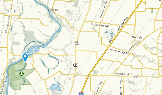 Gervais, Oregon Map