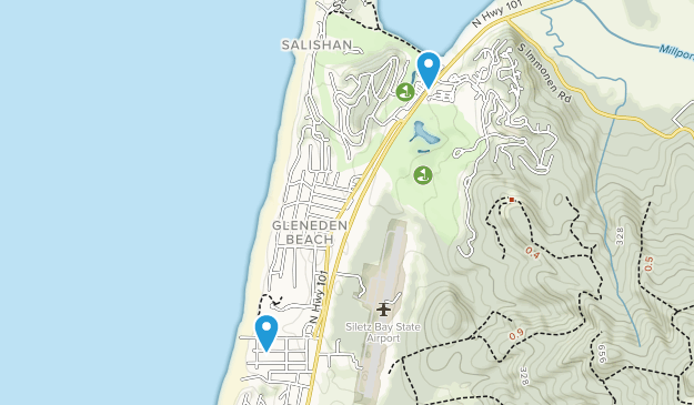 Gleneden Beach, Oregon Map